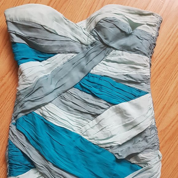 Bebe Silk Strapless Dress - Picture 1 of 12